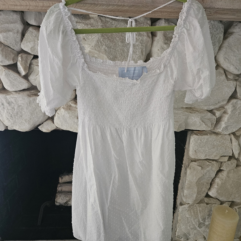 Hill House Elegant White Mini Dress